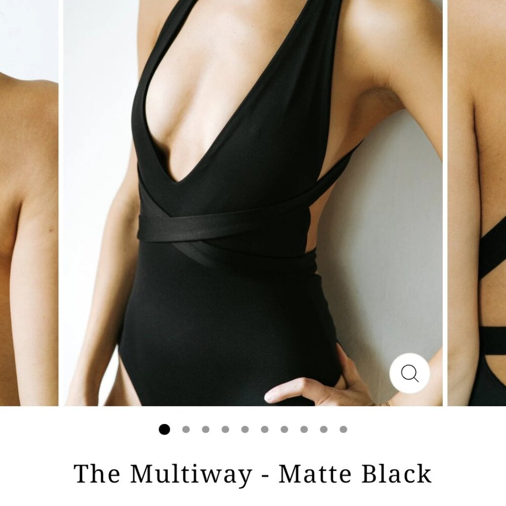 Londre Multiway Matte Black Swimsuit